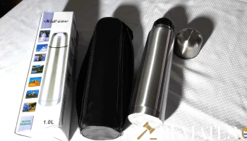 termo nuevo de acero inox, capacidad 1 litro