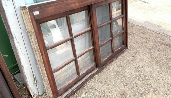 Ventana De Madera 2 Hojas De Correr 1,40 X 0,90