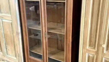 Vitrina Biblioteca En Roble De 2p, 0,88 X 0,36 X 1,90 Alto