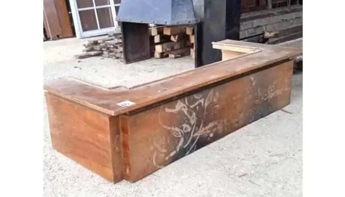 1 frente de estufa de madera