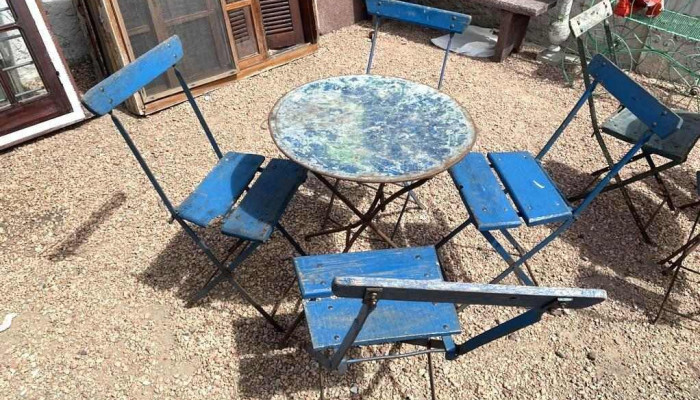 1 Mesa Y 4 Sillas Plegables