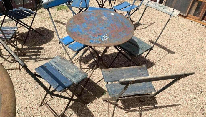 1 Mesa Y 4 Sillas Plegables