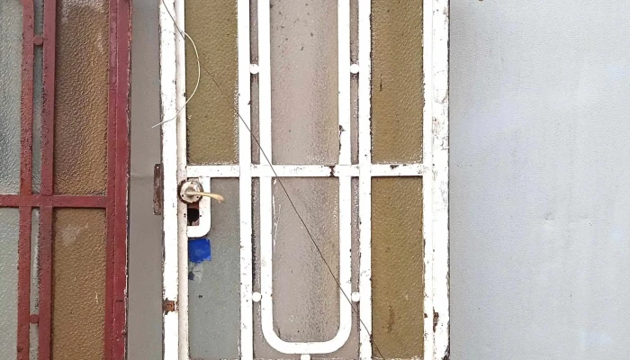 1 puerta de una hoja de hierro antigua