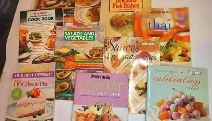 10 revistas/libros recetas en ingles variadas
