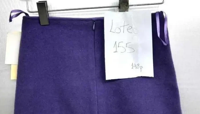 148 polleras para niña en paño violeta, talle unico