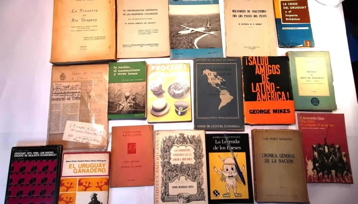 17 Libros y revistas Uruguay Ganadero, Uruguay del 80, Batllismo, Fuerza Aérea, Límites de Uruguay, etc