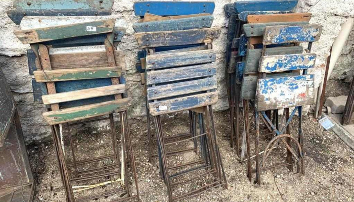 18 Sillas Plegables  Algunas Para Restaurar