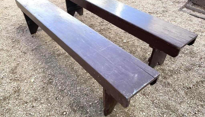 2 Bancos De Madera 198 X 030 X 046 Al 2 - 06-12-2020