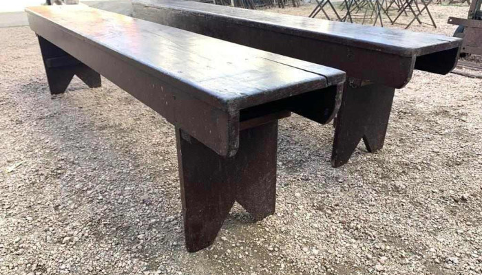 2 Bancos De Madera 198 X 030 X 046 Al 3 - 06-12-2020