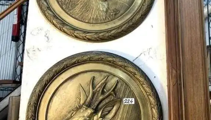 2 Colgantes Dorado A La Hoja 0,47 Diam