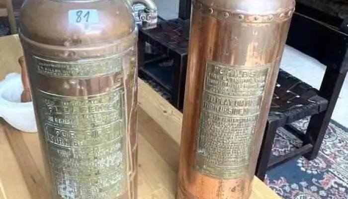2 Extintores De Cobre 0,60 Alto