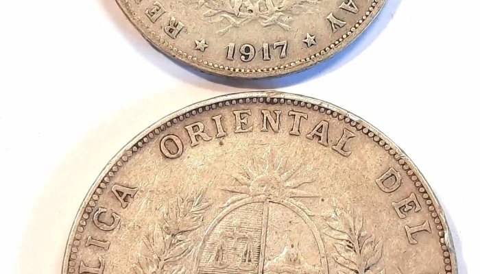 2 Monedas De Plata 50 Cent Y 1 Peso 1917 -  1 - 05-06-2021