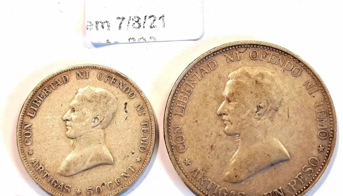 2 Monedas De Plata 50 Cent Y 1 Peso 1917 -  2 - 05-06-2021