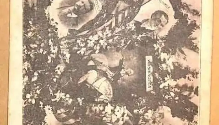 2 postales de principios de siglo pasado: una Villa Dolores y otra Visita Sr. Root