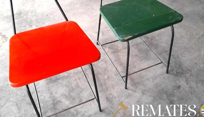 2 Sillas De Hierro Asiento Y Respaldo D 2 - 17-06-2021