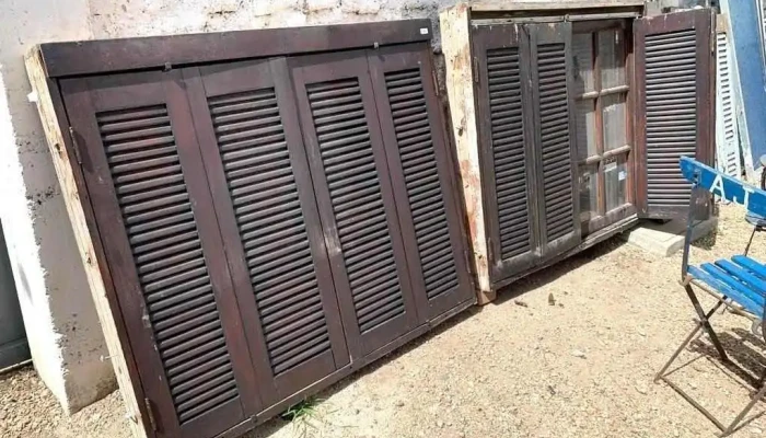 2 Ventanas Madera De 2 Hojas De Correr C 1 - 06-12-2020