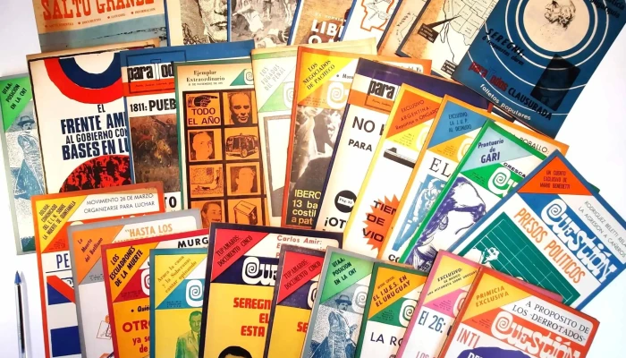 29 revistas de política: Para Todos, Frente Amplio, Cuestión y 1 sobre Salto Grande