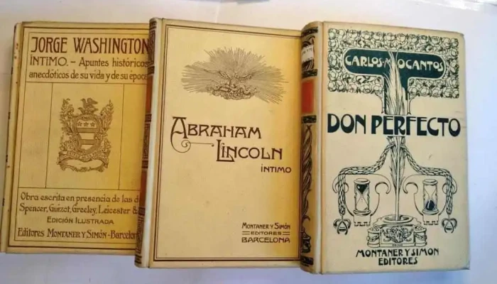 3 libros de Edit Montaner y Simon Barcelona, Washington, Lincoln, y otro