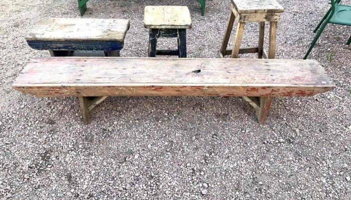 4 Bancos De Campo(el Largo 1,80)
