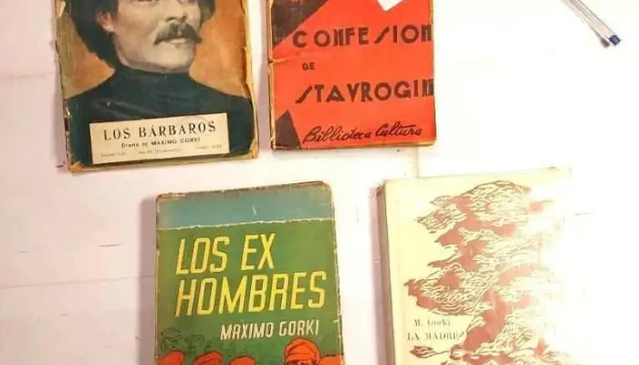 4 libros Maximo Gorki y Dostoyevski