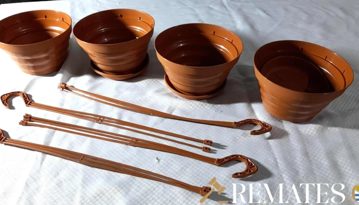 4 Masetas Para Colgar Con Plato Nuevas -  4 - 17-06-2021