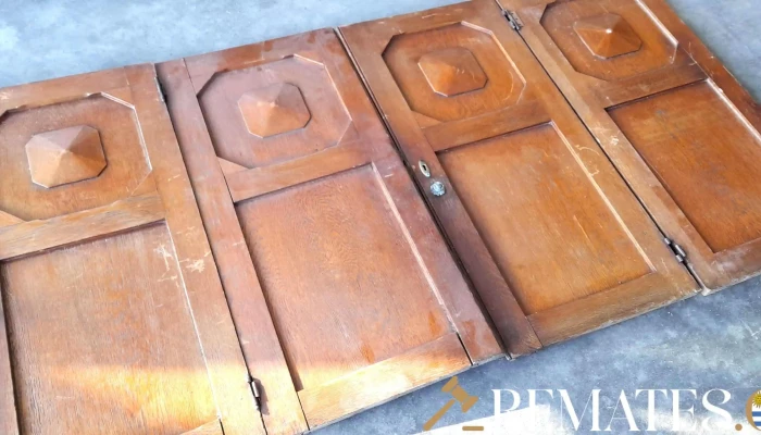 4 puertas de mueble en roble