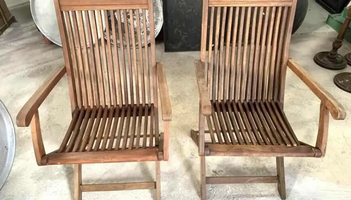 4 Sillas Plegables Con Detalles