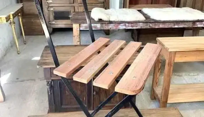 4 Sillas Plegables Hierro Y Madera -  2 - 06-12-2020
