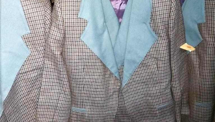 45 Blazers Grises Y Celestes Talles Vari 2 - 25-08-2021