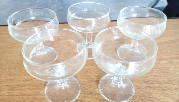 5 Copas Bajas De Vidrio Transparentes -  3 - 17-06-2021