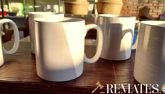 5 Tazas Blancas Y Gris -  3 - 17-06-2021