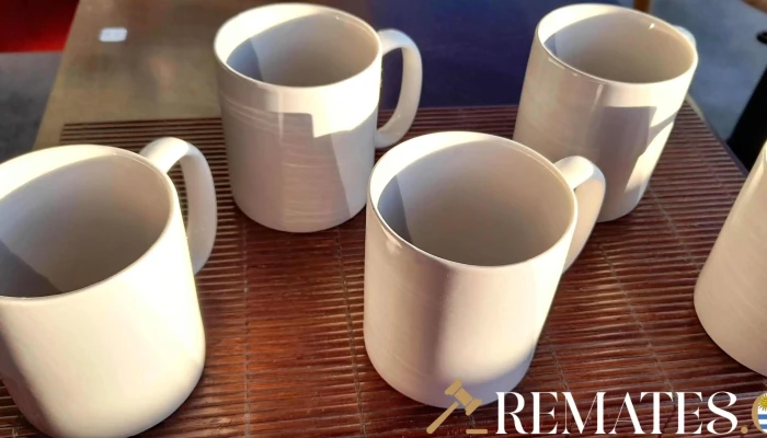 5 Tazas Blancas Y Gris -  4 - 17-06-2021