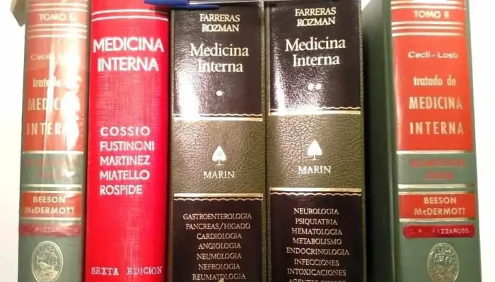5 tomos de medicina interna