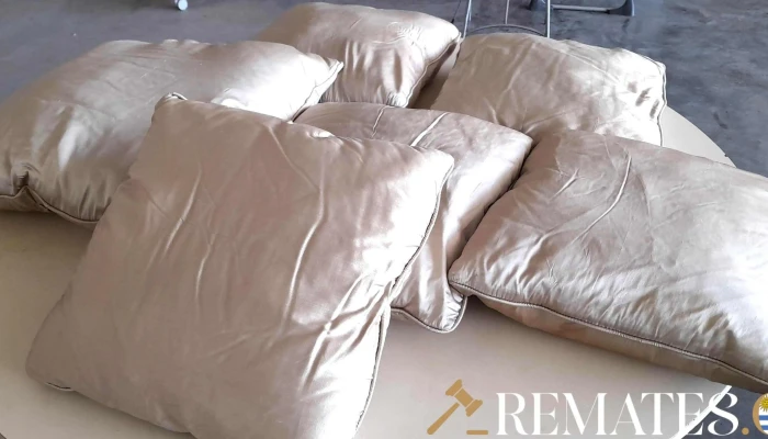 6 Almohadones Beige Cuadrados -  1 - 17-06-2021