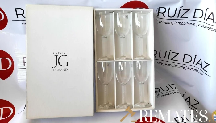 6 copas de vino cristal