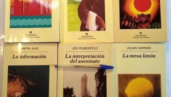 6 Libros: Editorial Anagrama, El grito silencioso, La interpretacion del Asesinato, La Mesa Limon, etc