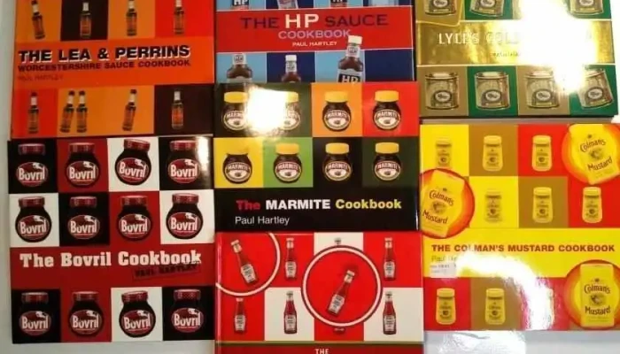 7 libros recetas en ingles con diversas salsas