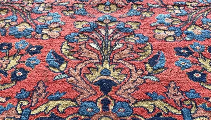 Alfombra De Lana Tonos Rojo Azul 2m X 1 3 - 06-12-2020