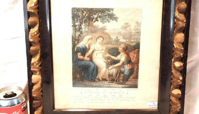 Antiguo Grabado Frances Legrand 38 Cm X 1 - 05-06-2021