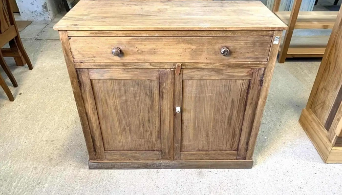 Aparador Buffet En Pino Blanco De 0,98 X 0,42 X 0,89 Alto