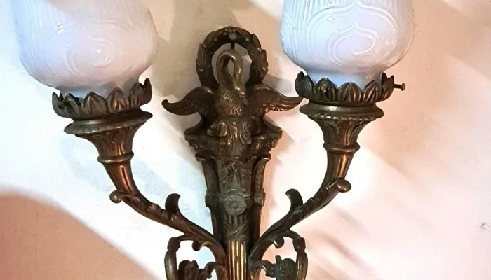 Aplique De Pared En Bronce Macizo Cisne 3 - 17-06-2021