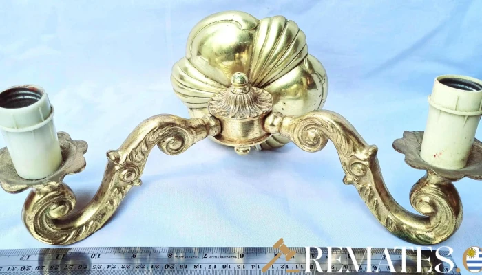 Aplique De Pared Luz En Bronce Doble -  2 - 17-06-2021