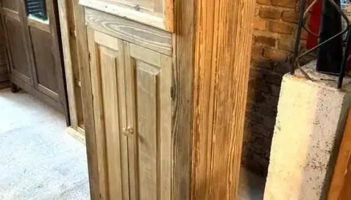 Armario Vertical 2 P 1 Cajon En Pinotea Y Pino 0,70 X 0,28 X 1,53 Alto