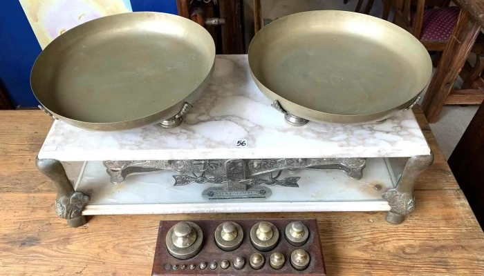 Balanza Trebol De 2 Platos Con Cepo Com 4 - 06-12-2020