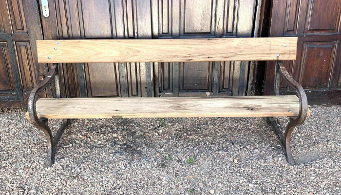 Banco De Jardin (patas De Hierro Fundido) 1,80 Largo