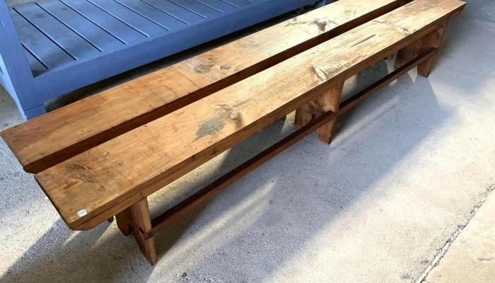 Bancos De Madera 2,40 X 0,22 X 0,45 Alto
