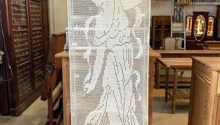 Bastidor Paraban En Crochet Antiguo 0,60 X 2,12 Alto