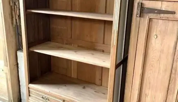 Biblioteca Abierta En Roble 3 Cajones 1,17 X 0,45 X 2,04 Alto