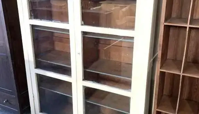 Biblioteca De 2 Puertas Vidriadas 1,20 X 0,38 X 1,80 Alto