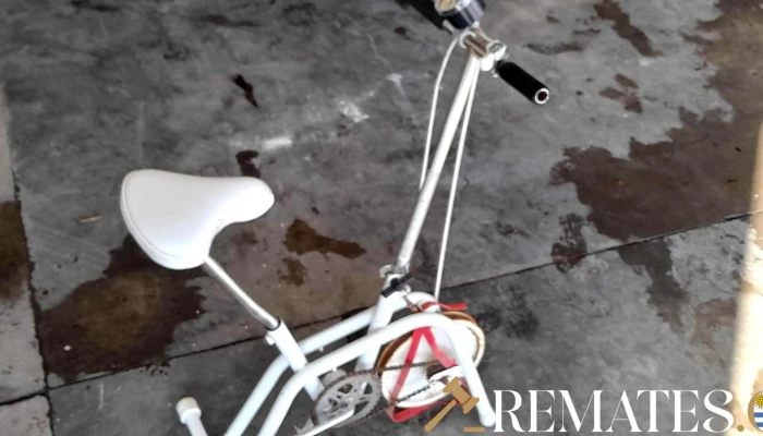 bicicleta fija blanca